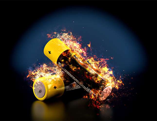 Batteries in the Recycling Bin: A Fire Hazard Mixture!